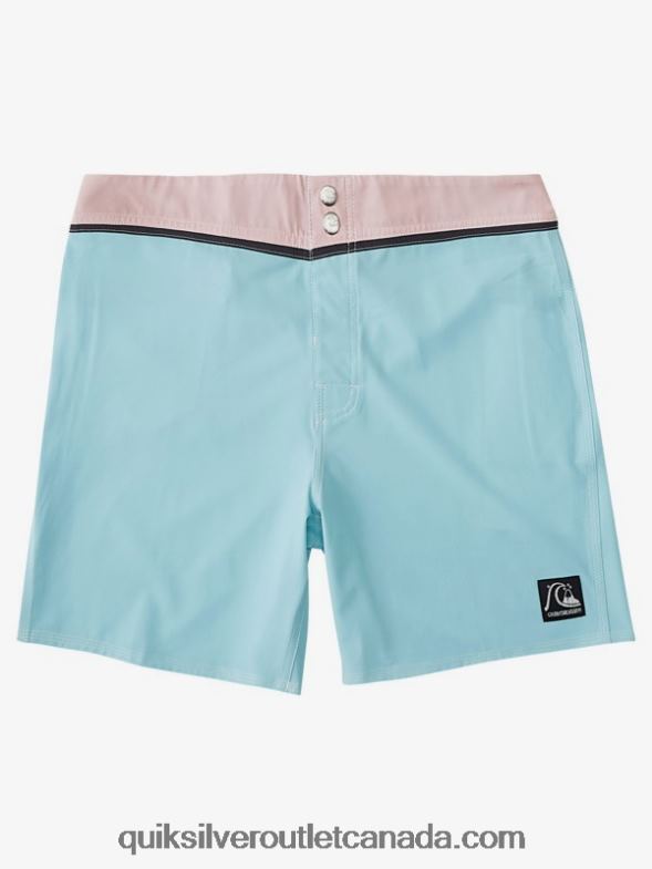 CA Quiksilver Men Solid Snap 17 Recycled Boardshorts blue tint TX4R21828