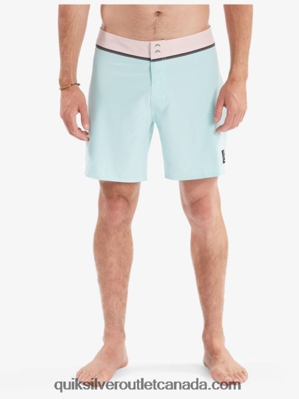 CA Quiksilver Men Solid Snap 17 Recycled Boardshorts blue tint TX4R21828
