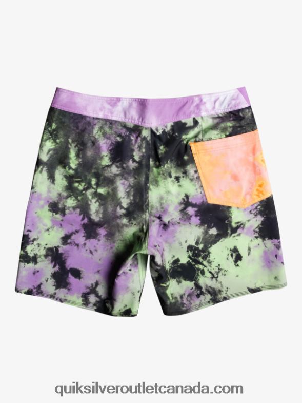 CA Quiksilver Men SurfSilk Acid Wash 18 Boardshorts jade lime TX4R21745