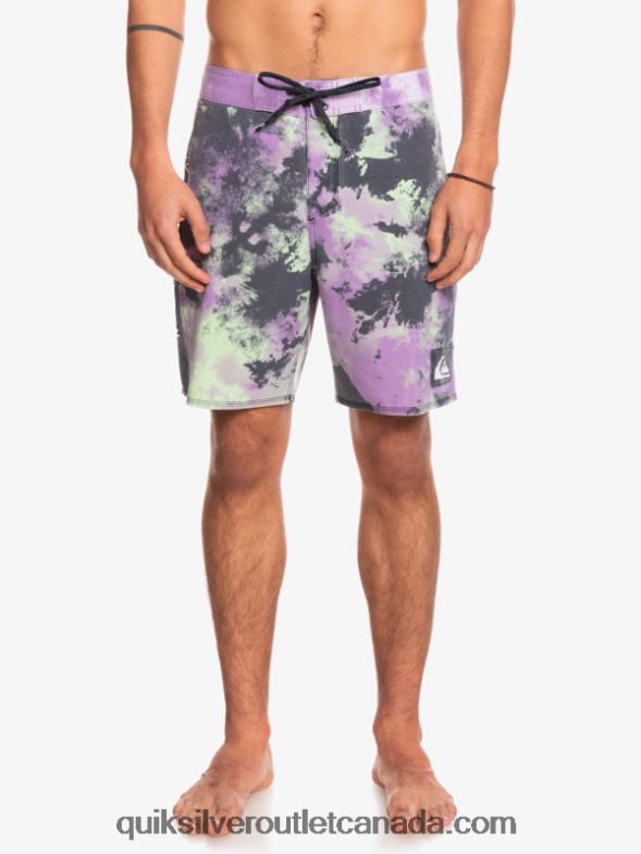 CA Quiksilver Men SurfSilk Acid Wash 18 Boardshorts jade lime TX4R21745