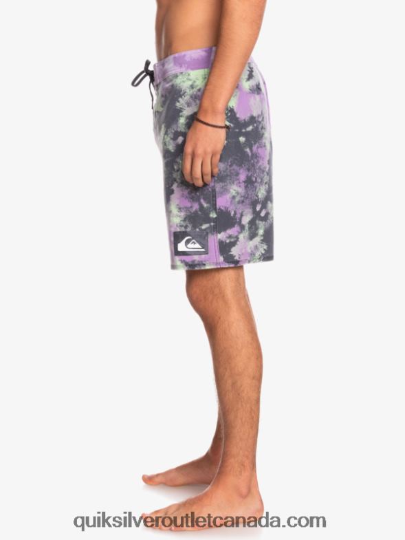CA Quiksilver Men SurfSilk Acid Wash 18 Boardshorts jade lime TX4R21745