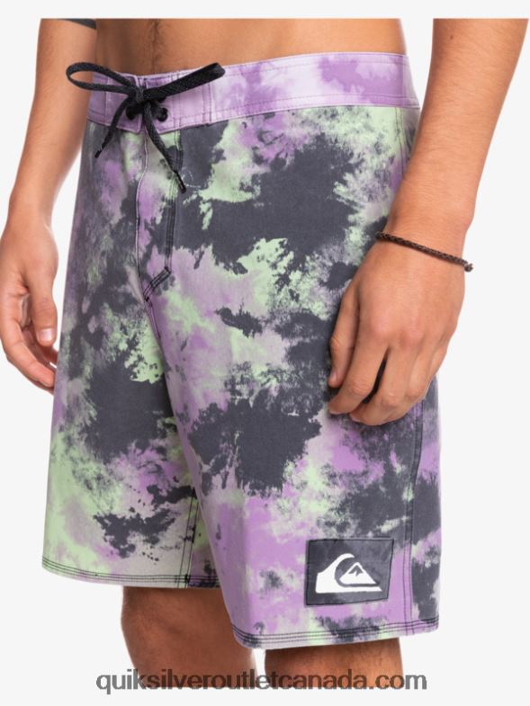 CA Quiksilver Men SurfSilk Acid Wash 18 Boardshorts jade lime TX4R21745