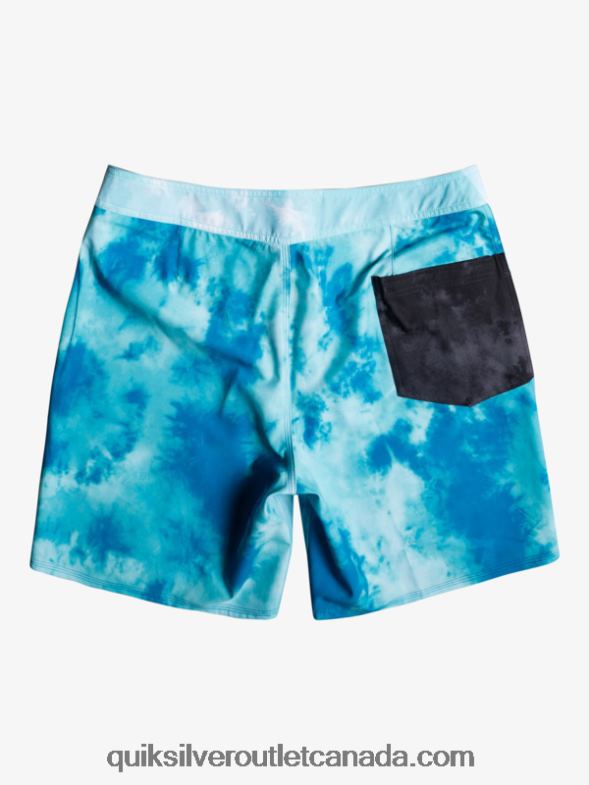 CA Quiksilver Men SurfSilk Acid Wash 18 Boardshorts seaport TX4R21746
