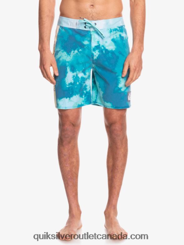 CA Quiksilver Men SurfSilk Acid Wash 18 Boardshorts seaport TX4R21746