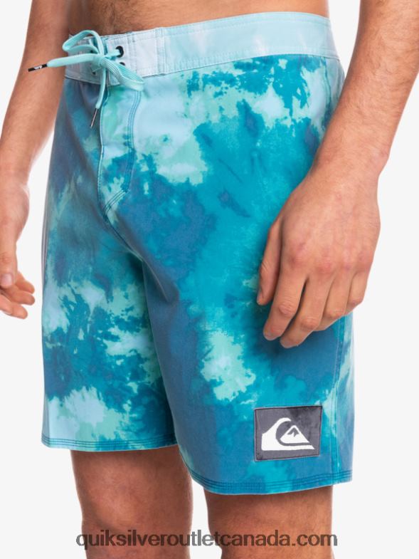 CA Quiksilver Men SurfSilk Acid Wash 18 Boardshorts seaport TX4R21746