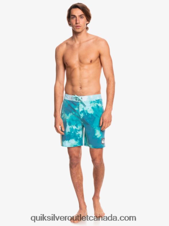 CA Quiksilver Men SurfSilk Acid Wash 18 Boardshorts seaport TX4R21746