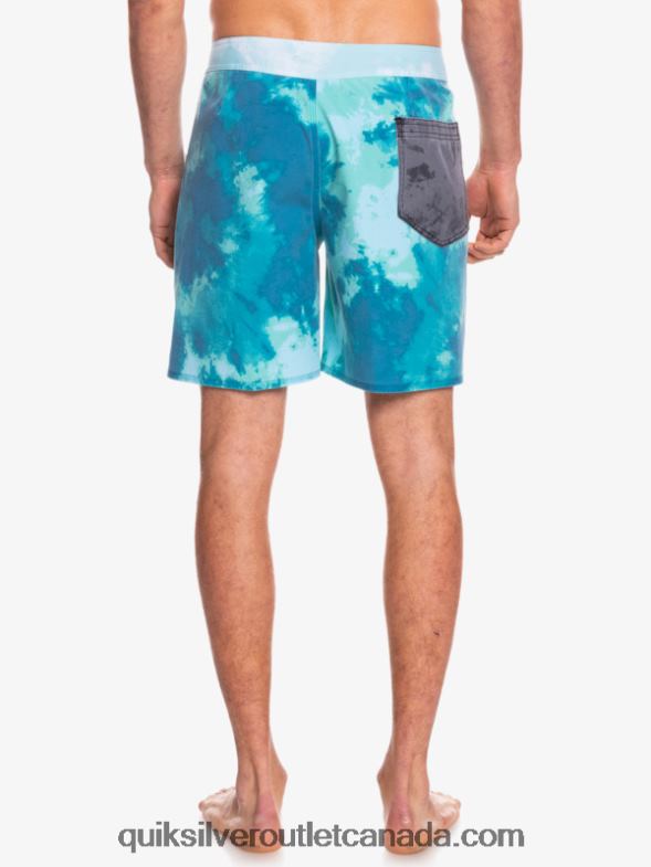 CA Quiksilver Men SurfSilk Acid Wash 18 Boardshorts seaport TX4R21746