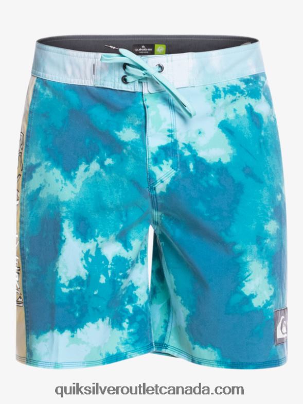 CA Quiksilver Men SurfSilk Acid Wash 18 Boardshorts seaport TX4R21746