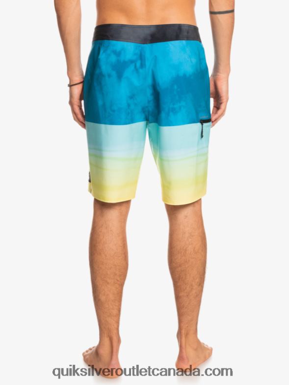 CA Quiksilver Men SurfSilk Five-0 19 Boardshorts seaport TX4R21799