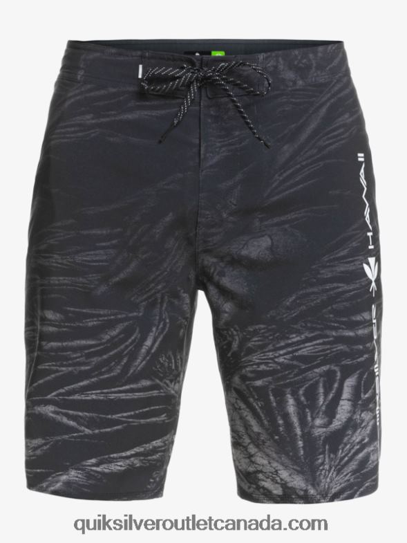 CA Quiksilver Men SurfSilk Hawaii Homegrown Faded 20 Boardshorts black TX4R21608