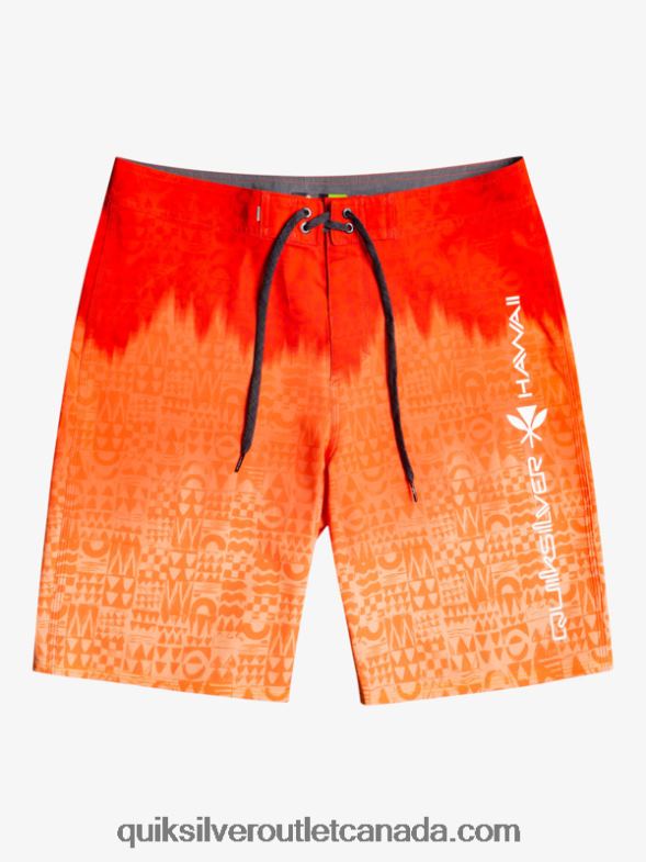 CA Quiksilver Men SurfSilk Hawaii Homegrown Faded 20 Boardshorts high risk red TX4R21610