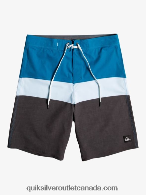 CA Quiksilver Men SurfSilk Panel 20 Boardshorts blue grey TX4R21462