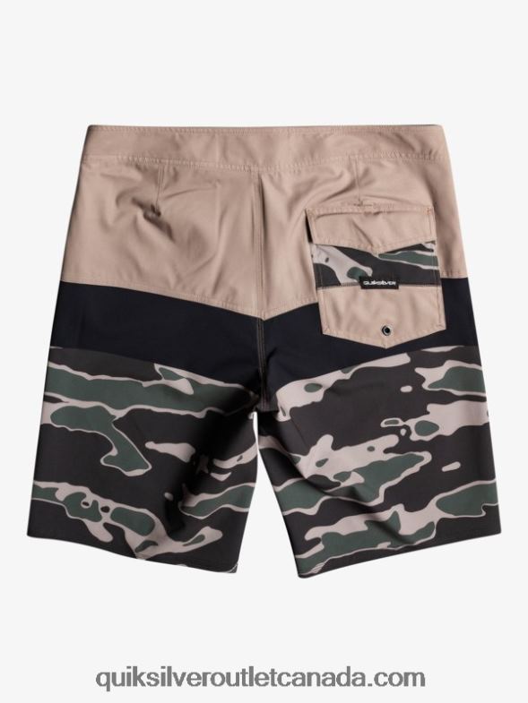 CA Quiksilver Men SurfSilk Panel 20 Boardshorts fallen rock TX4R21460