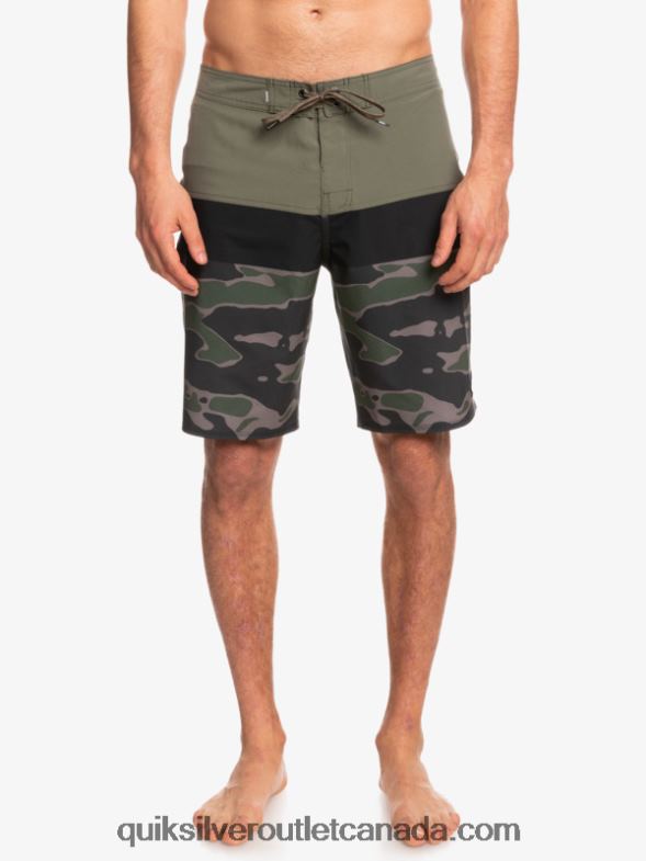 CA Quiksilver Men SurfSilk Panel 20 Boardshorts fallen rock TX4R21460