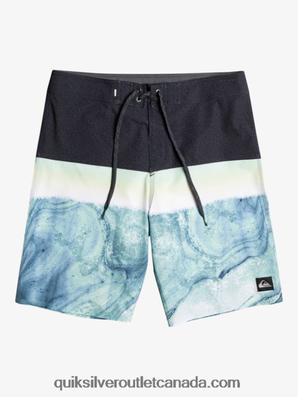 CA Quiksilver Men SurfSilk Panel 20 Boardshorts green ash TX4R21451