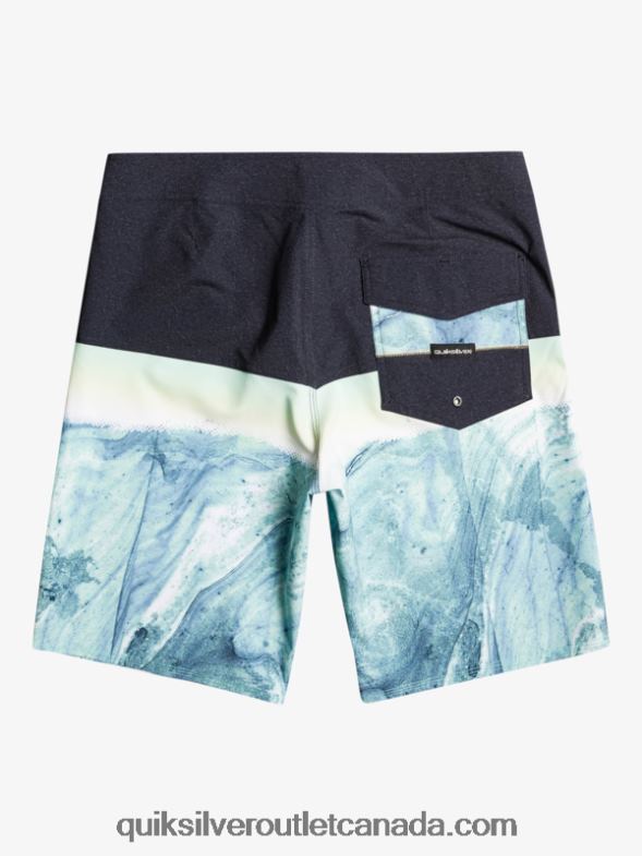 CA Quiksilver Men SurfSilk Panel 20 Boardshorts green ash TX4R21451