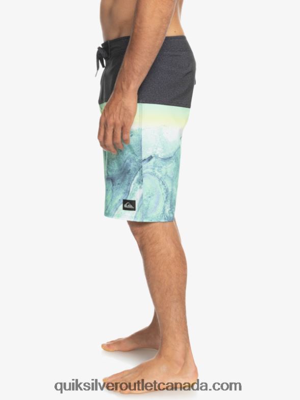 CA Quiksilver Men SurfSilk Panel 20 Boardshorts green ash TX4R21451