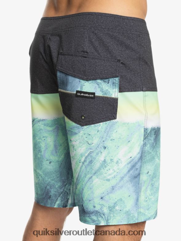 CA Quiksilver Men SurfSilk Panel 20 Boardshorts green ash TX4R21451