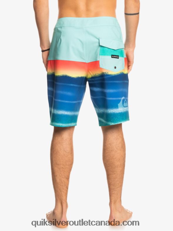 CA Quiksilver Men SurfSilk Panel 20 Boardshorts pool green TX4R21455
