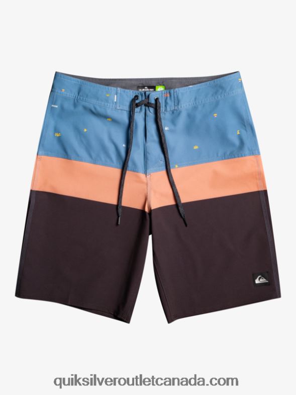 CA Quiksilver Men SurfSilk Panel 20 Boardshorts provincial blue TX4R21458