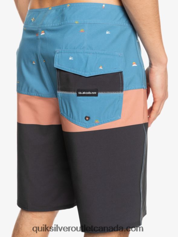 CA Quiksilver Men SurfSilk Panel 20 Boardshorts provincial blue TX4R21458