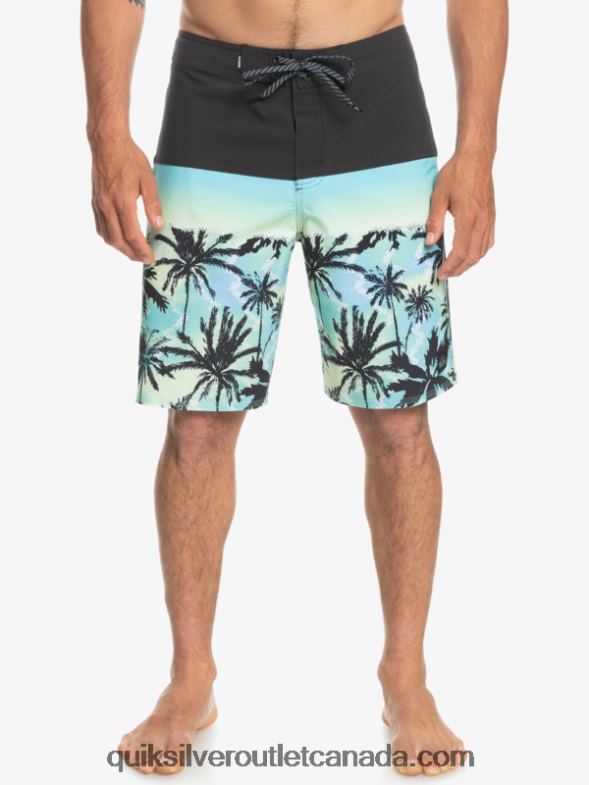 CA Quiksilver Men SurfSilk Panel 20 Boardshorts tarmac TX4R21461