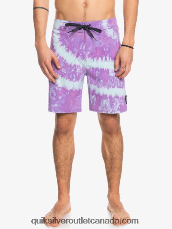 CA Quiksilver Men SurfSilk Piped 18 Boardshorts dusty orchid TX4R21750