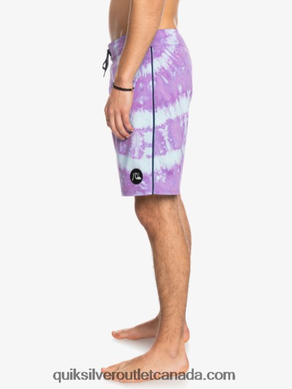 CA Quiksilver Men SurfSilk Piped 18 Boardshorts dusty orchid TX4R21750