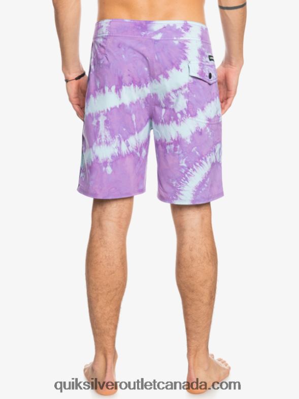 CA Quiksilver Men SurfSilk Piped 18 Boardshorts dusty orchid TX4R21750