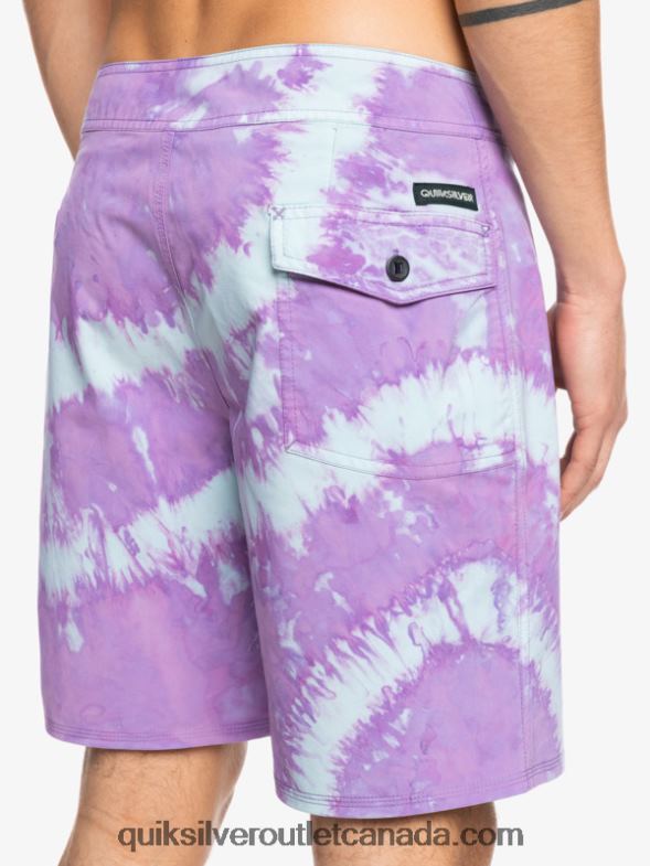 CA Quiksilver Men SurfSilk Piped 18 Boardshorts dusty orchid TX4R21750