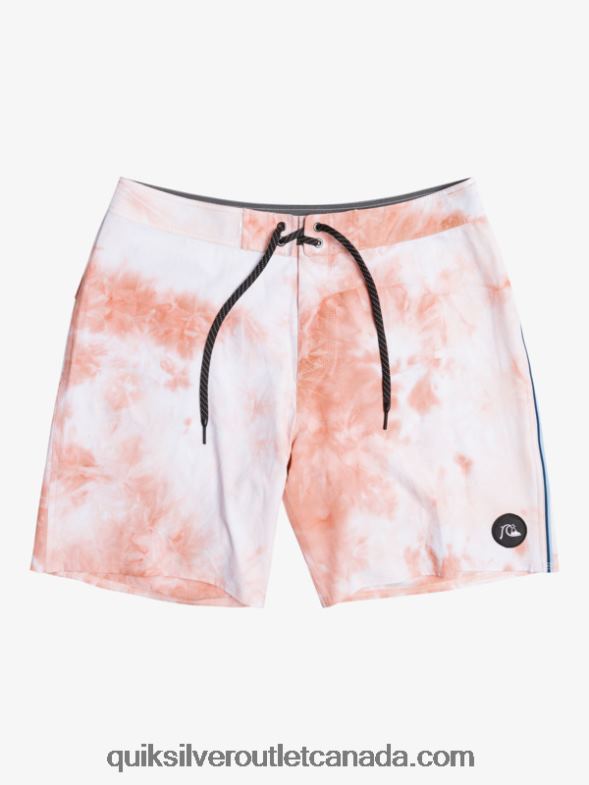CA Quiksilver Men SurfSilk Piped 18 Boardshorts rosette TX4R21753