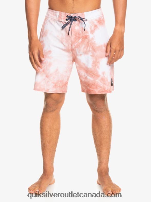 CA Quiksilver Men SurfSilk Piped 18 Boardshorts rosette TX4R21753
