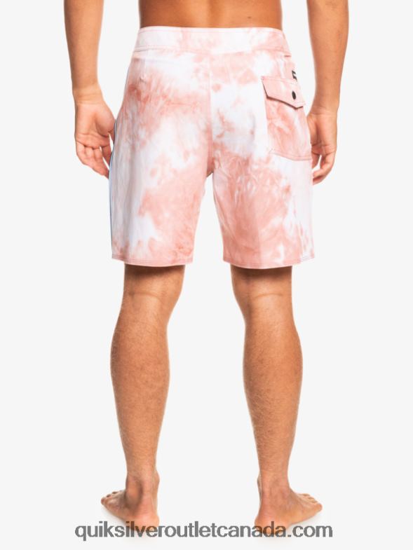 CA Quiksilver Men SurfSilk Piped 18 Boardshorts rosette TX4R21753