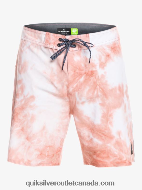 CA Quiksilver Men SurfSilk Piped 18 Boardshorts rosette TX4R21753