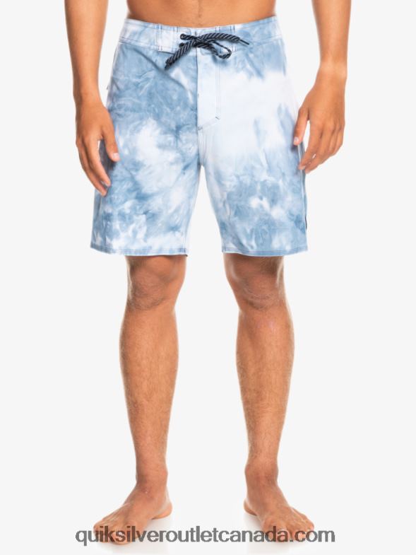 CA Quiksilver Men SurfSilk Piped 18 Boardshorts sea port TX4R21752