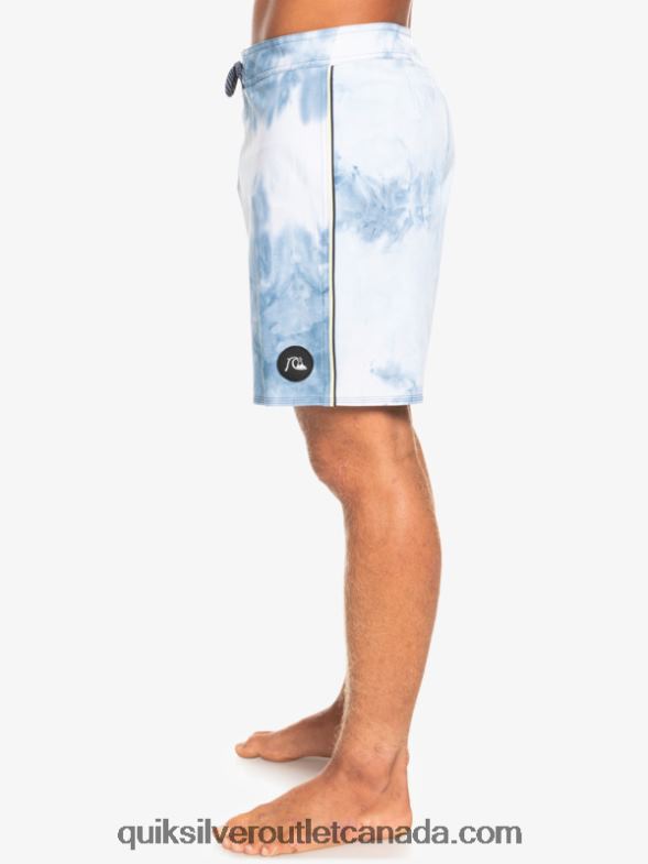 CA Quiksilver Men SurfSilk Piped 18 Boardshorts sea port TX4R21752