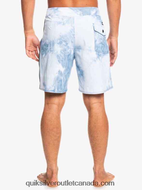 CA Quiksilver Men SurfSilk Piped 18 Boardshorts sea port TX4R21752