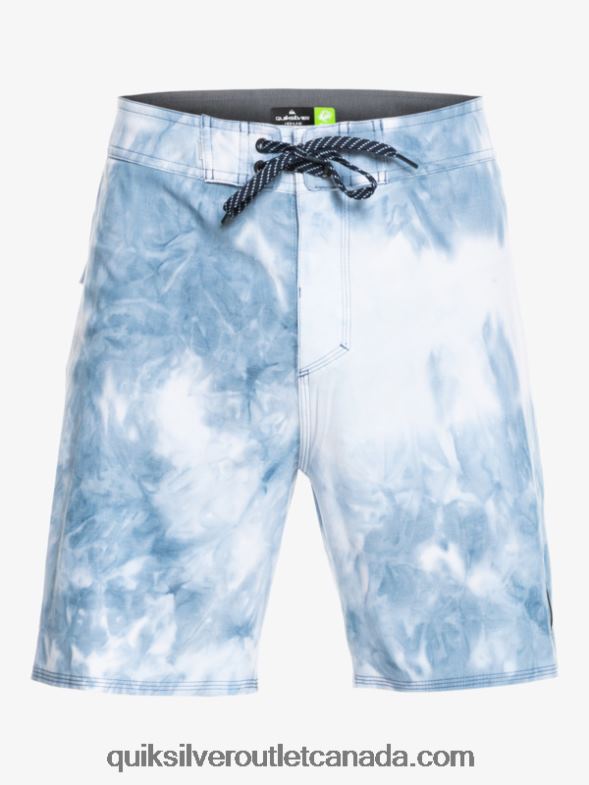 CA Quiksilver Men SurfSilk Piped 18 Boardshorts sea port TX4R21752