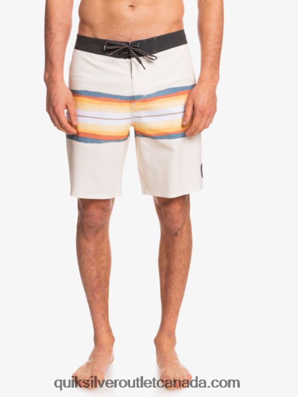 CA Quiksilver Men SurfSilk Resin Tint 19 Boardshorts antique white TX4R21445