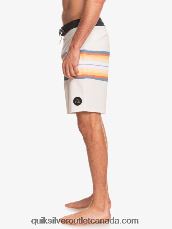 CA Quiksilver Men SurfSilk Resin Tint 19 Boardshorts antique white TX4R21445
