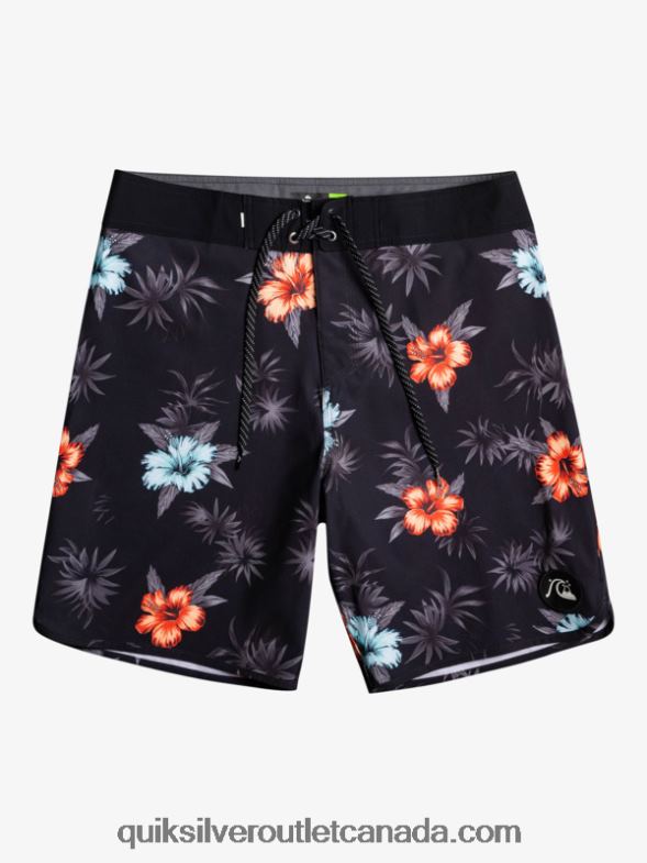 CA Quiksilver Men SurfSilk Scallop 19 Boardshorts black TX4R21496