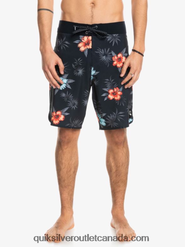 CA Quiksilver Men SurfSilk Scallop 19 Boardshorts black TX4R21496