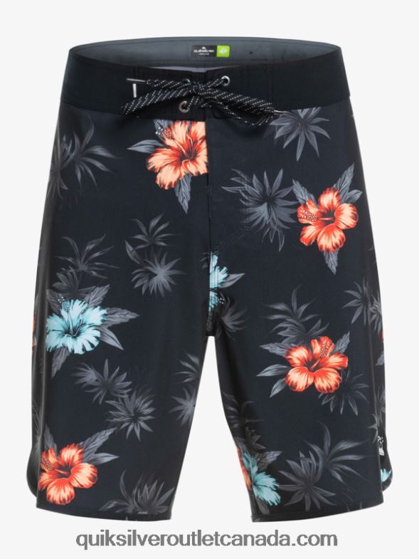 CA Quiksilver Men SurfSilk Scallop 19 Boardshorts black TX4R21496