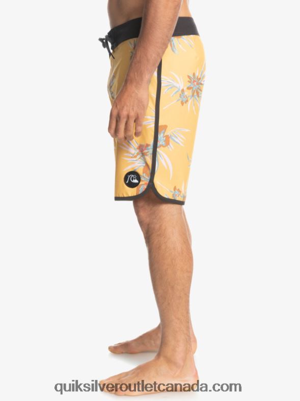 CA Quiksilver Men SurfSilk Scallop 19 Boardshorts ochre TX4R21491