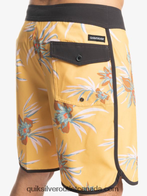 CA Quiksilver Men SurfSilk Scallop 19 Boardshorts ochre TX4R21491