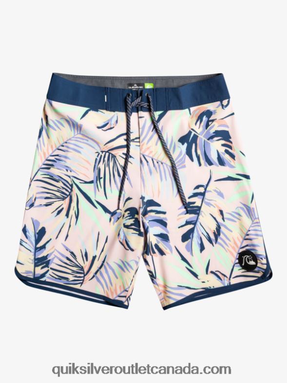 CA Quiksilver Men SurfSilk Scallop 19 Boardshorts peach whip TX4R21495