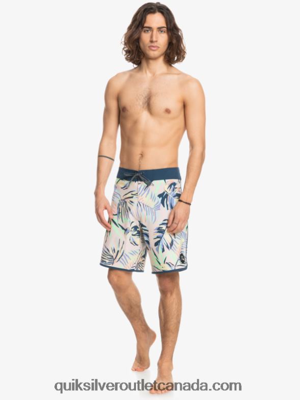 CA Quiksilver Men SurfSilk Scallop 19 Boardshorts peach whip TX4R21495