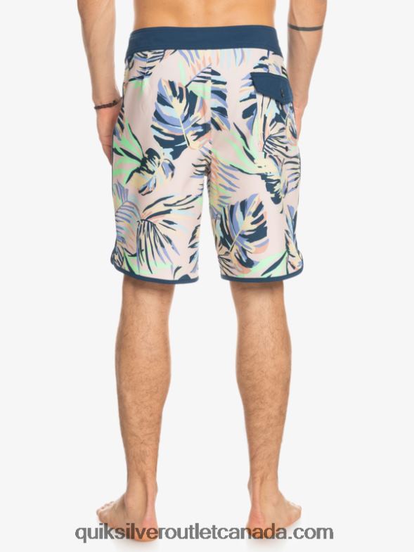 CA Quiksilver Men SurfSilk Scallop 19 Boardshorts peach whip TX4R21495