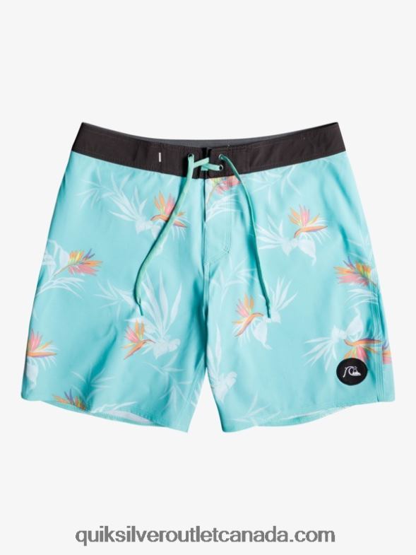 CA Quiksilver Men SurfSilk Washed 18 Boardshorts angel blue TX4R21760