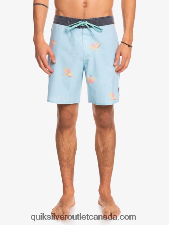 CA Quiksilver Men SurfSilk Washed 18 Boardshorts angel blue TX4R21760